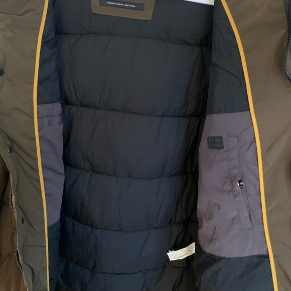 NEW Zara Olive Green Puffer Jacket - Picture 4 of 8